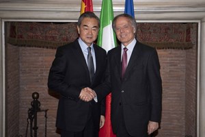 Wang Yi: relazioni bilaterali con l'Italia all'avanguardia nei rapporti Cina-Ue