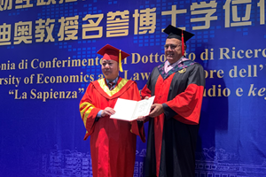 Al rettore Gaudio laurea honoris causa del governo cinese
