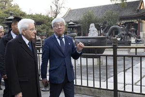 Mattarella in Cina, domani incontrerà il presidente Xi Jinping